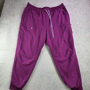 Fabletics High Rise On Call Scrub Jogger Women's 3X‎ Short Pink Cargo